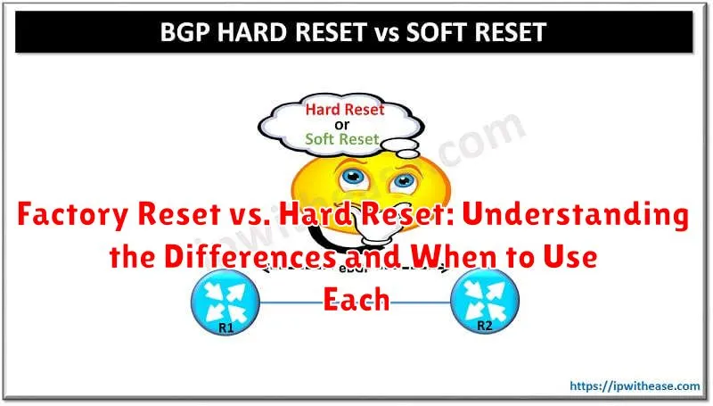 Factory Reset vs. Hard Reset: Understanding the Differences and When to Use Each