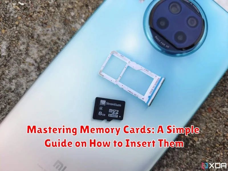 Mastering Memory Cards: A Simple Guide on How to Insert Them