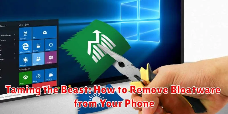 Taming the Beast: How to Remove Bloatware from Your Phone
