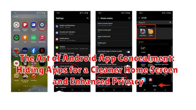 The Art of Android App Concealment: Hiding Apps for a Cleaner Home Screen and Enhanced Privacy