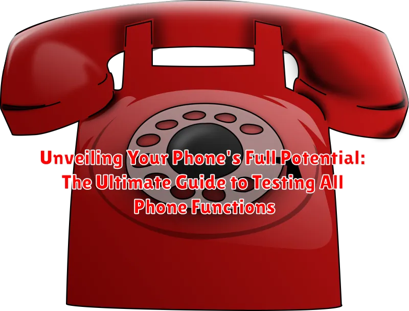 Unveiling Your Phone's Full Potential: The Ultimate Guide to Testing All Phone Functions